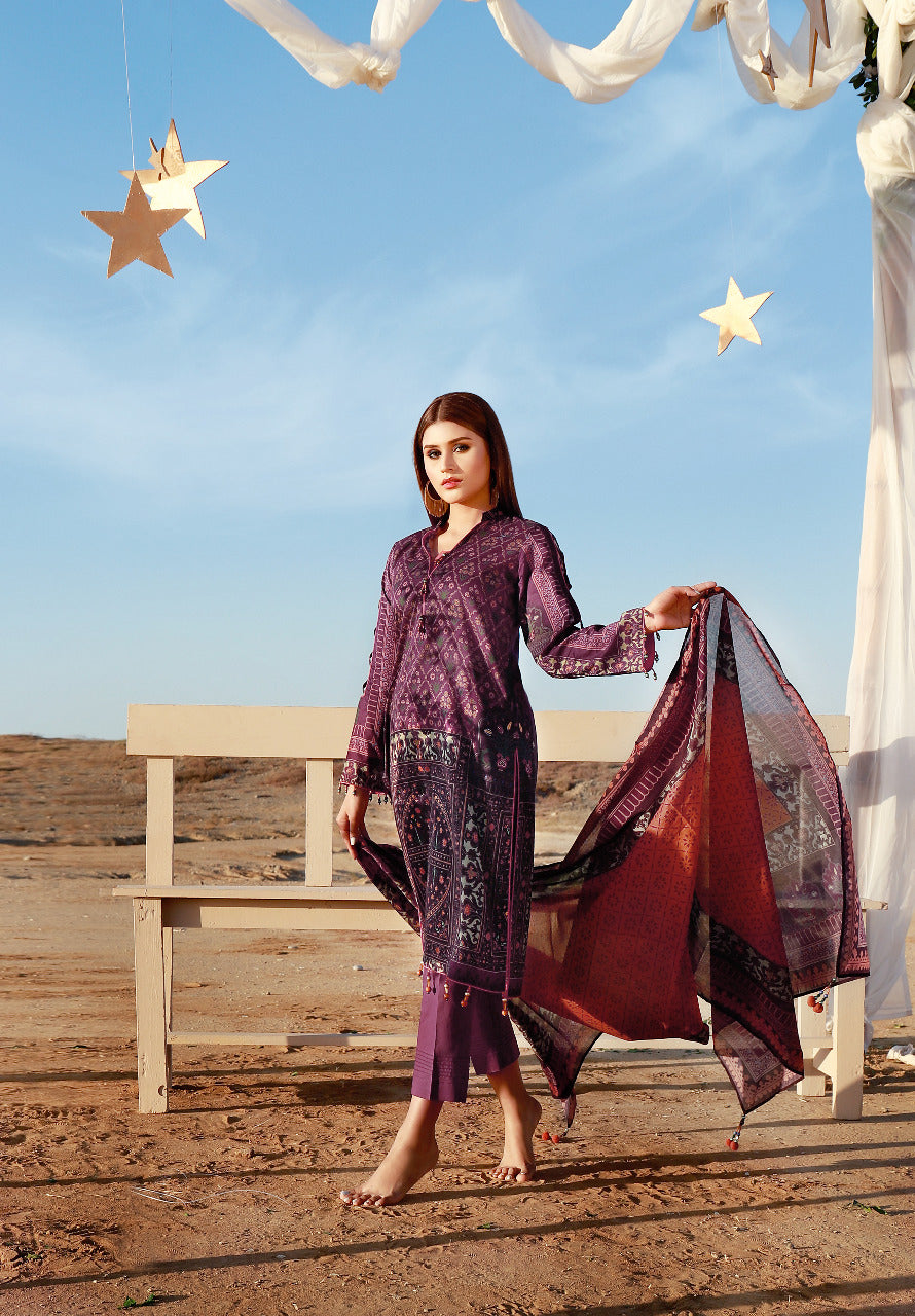 ACE 11060 (S21) Unstitched Printed Lawn 3 Piece